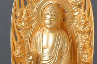 金電鋳加工の仏像